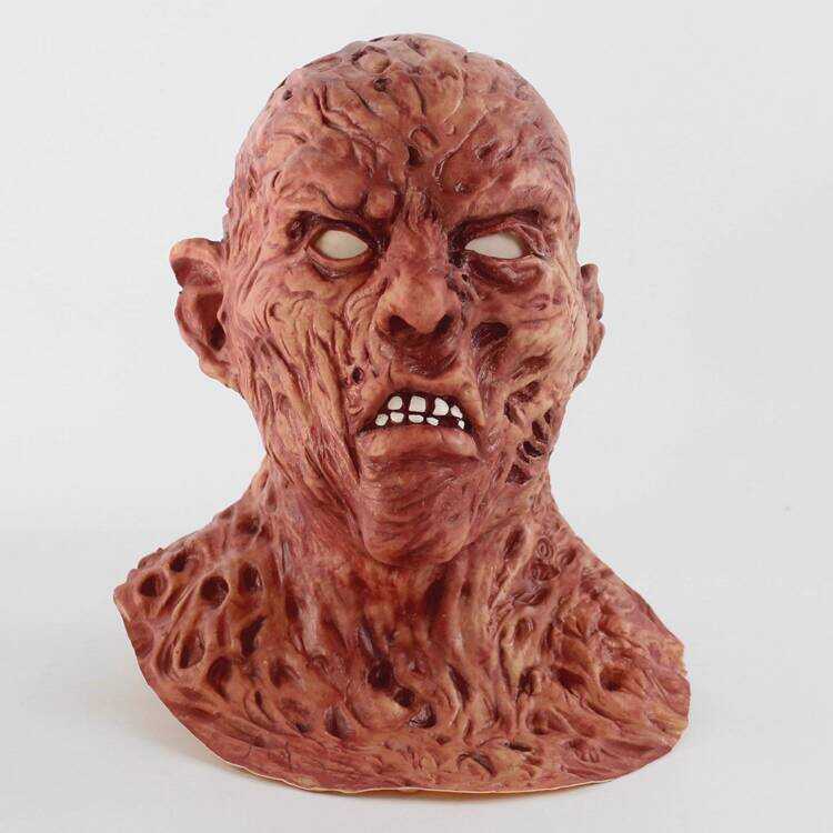 ฮาโลวีน Freddy Mask cos ฟิล์มโทรทัศน์ชีวเคมี Zombie Face Ghost Mask Rotten Jason Zombie Headgear