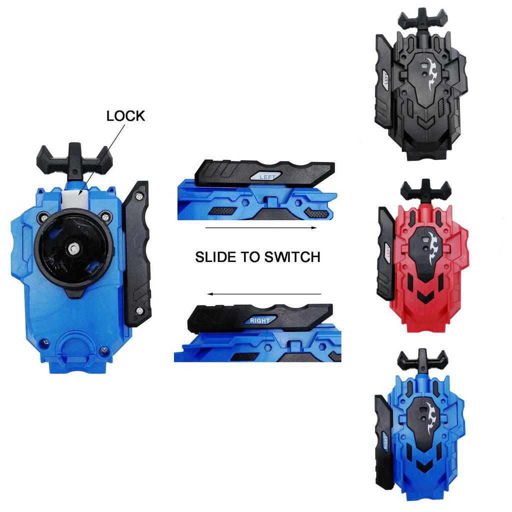 Burst Beyblade Launcher Grip การออกแบบสีดําสไตล์มินิมอลสูงสุดพร้อมการป้องกัน