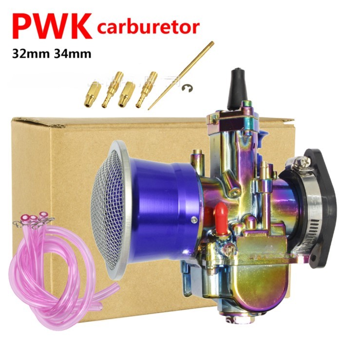 FOR Colorful Modified Racing Throttle Carburetor Interface Air Filter Cup Set PWK 32mm 34mm Off-Roa