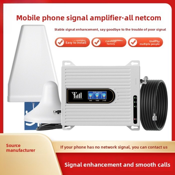 Universal 4G/5G Mobile Signal Booster  Cell Signal Amplifier for Rural Areas,Basement & Mountain, I