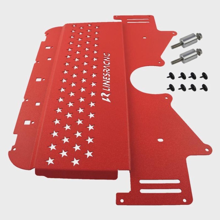Aluminum Oil Cooler Skid Plate LR For BMW G8X M2 G87/M3 G80/M4 G82 2021-2024 S58 Engine powered G S
