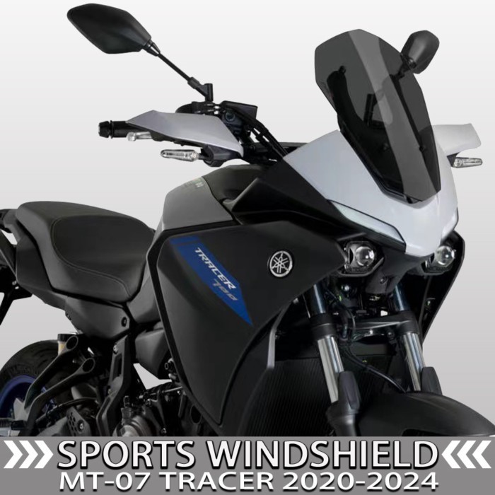 For YAMAHA MT-07 Tracer 2020-2024 MT07 TRACER700 2022 2023 Motorcycle Sports Touring Windshield Win