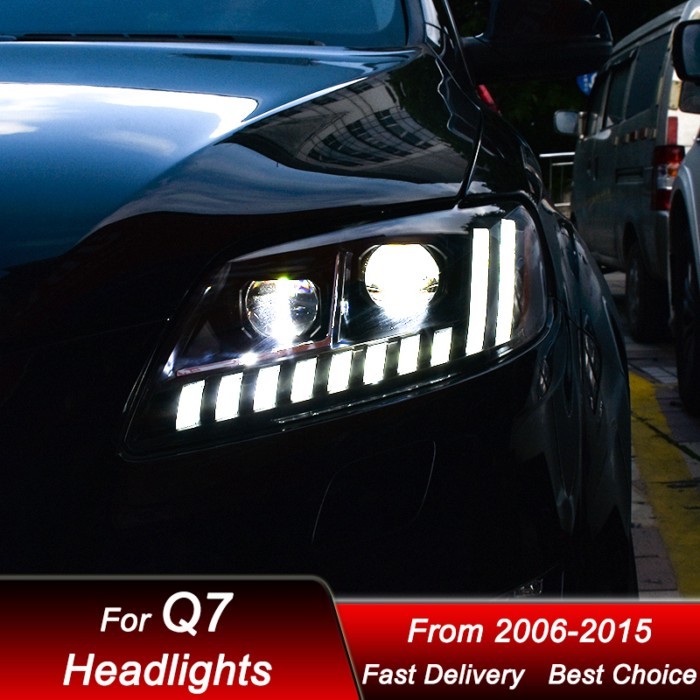 MEW Car Led Headlights For Audi Q7 06-15 to Q8 style full LED Assembly Upgrade High Configure Proje