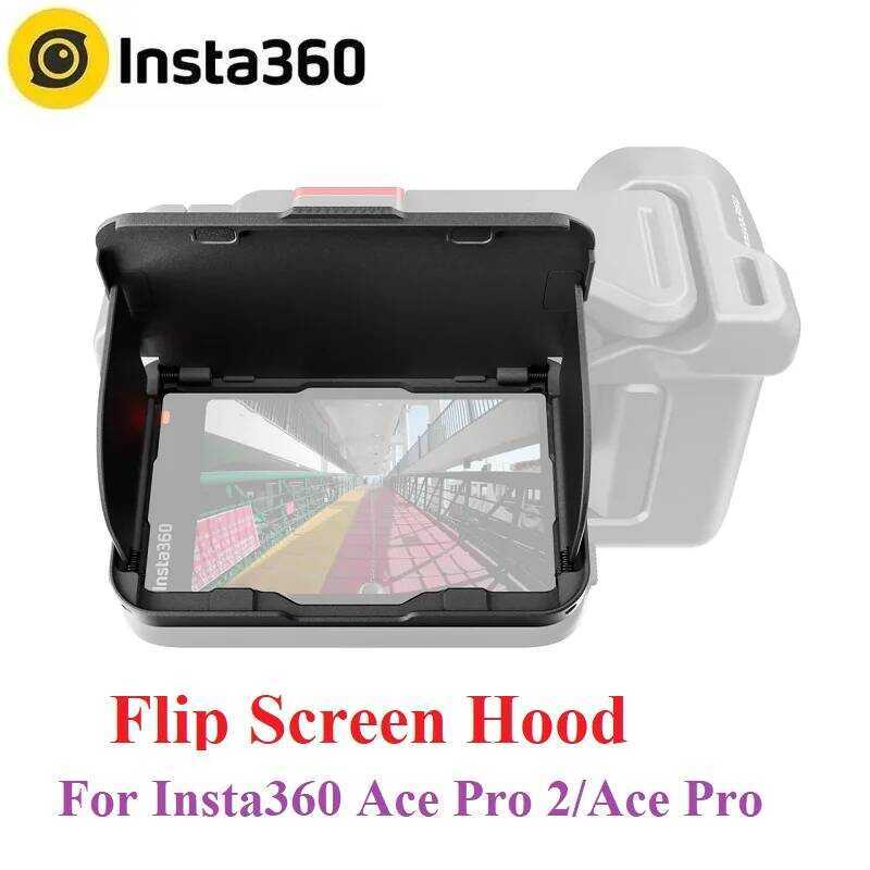 60 2/Ace Flip Screen Hood Sunshade And Anti-Glare For Insta 360 Ace 2 /Ace Pro Original Accessories