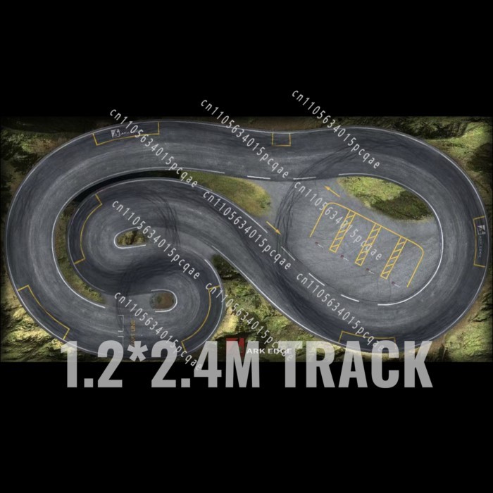 A Brick 1/24 1/64 Drift Track RC Mosquito Car Drift 1.2 * 2.4 Meters 0.6 * 1.2 Meters
