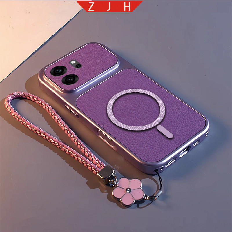 เหมาะสําหรับเคสโทรศัพท์ OPPO Reno 14F 16F 16 PRO ดีไซน์ใหม่ของพร้อมตารางสีวงกลมและกันกระแทกกรอบใหญ่กรณี Lanyard CSCX06