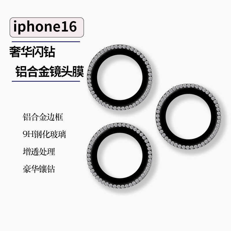 เหมาะสําหรับฟิล์มเลนส์ Apple 17 Eagle Eye 15/14plus วงแหวนกล้อง 2/16pro ตัวป้องกันกล้อง
