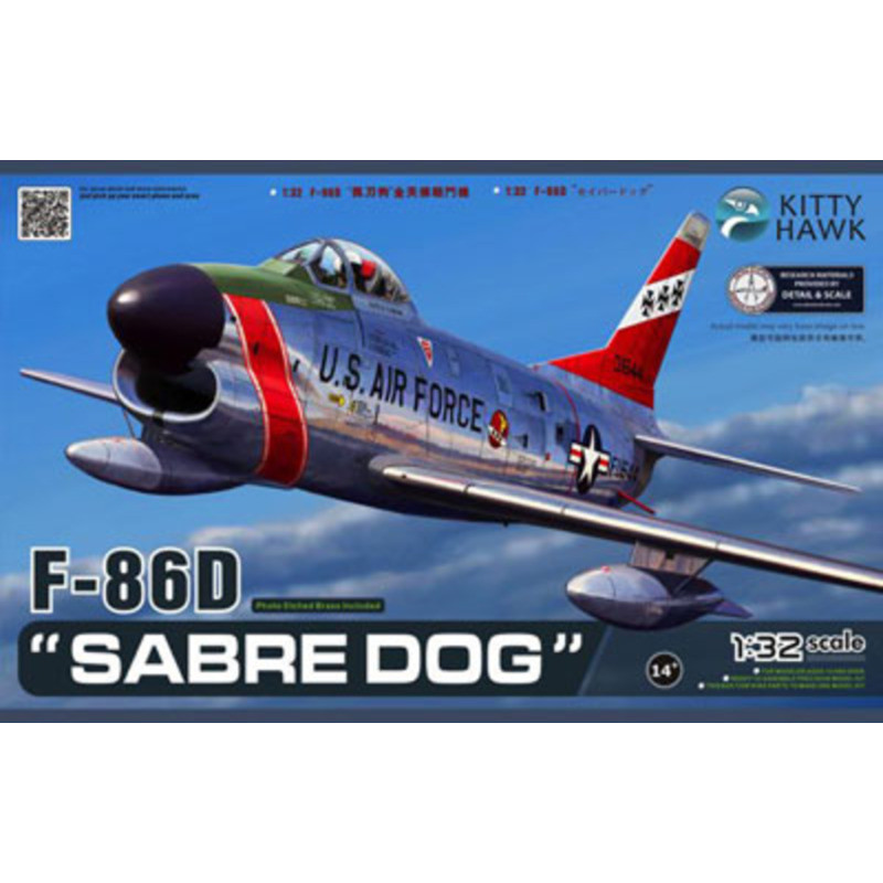 Kitty Hawk KH32007 F-86D "Sabre Dog" 1/32 Static model kit
