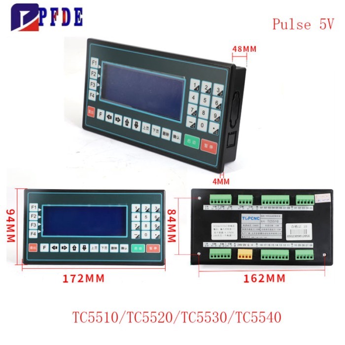 Servo Stepper Motor Offline Motion Controller Programmable 1/2/3/4 Axis 150KHZ CNC Controller TC55