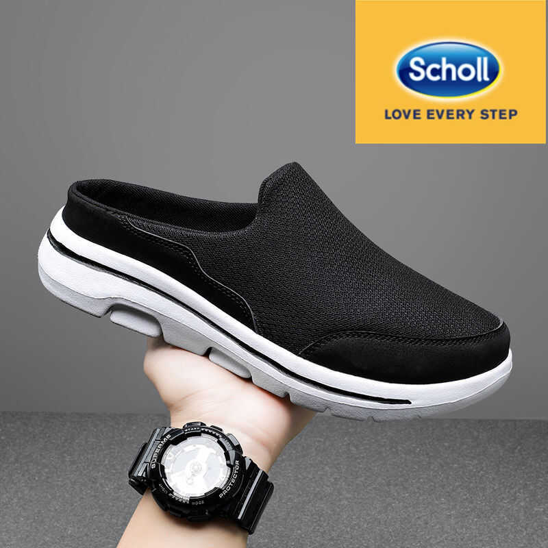 & shoe Flat Korean Scholl sports sneakers big size EU 45 46 47 48 slip on men loafer half shoes
