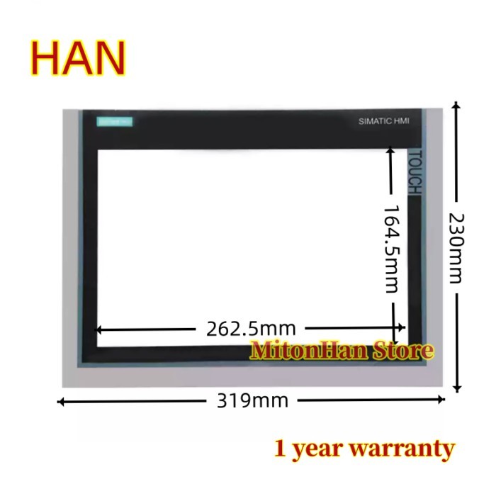 New For 6AV2124-0MC01-0AX0 6AV2 124-0MC01-0AX0 TP1200 COMFORT TOUCH 12 Protective Film Overlay