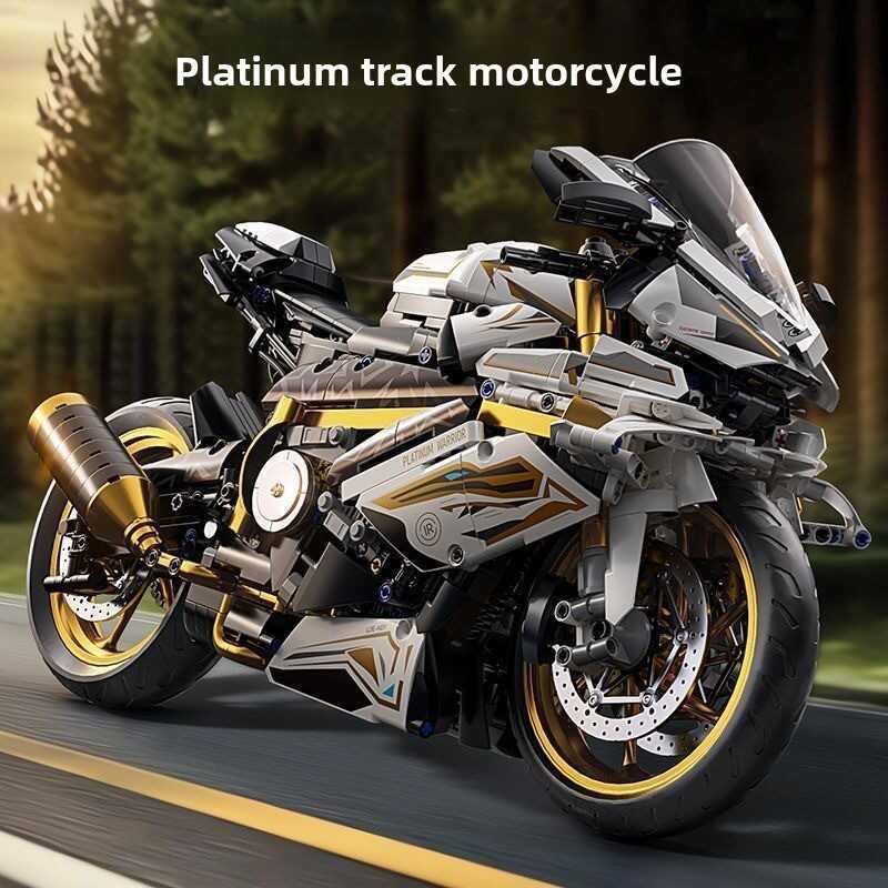 26 Platinum Motorcycle Building Block M1000RR Compatible Lego Assembled Toy Boy Birthday Gift Model