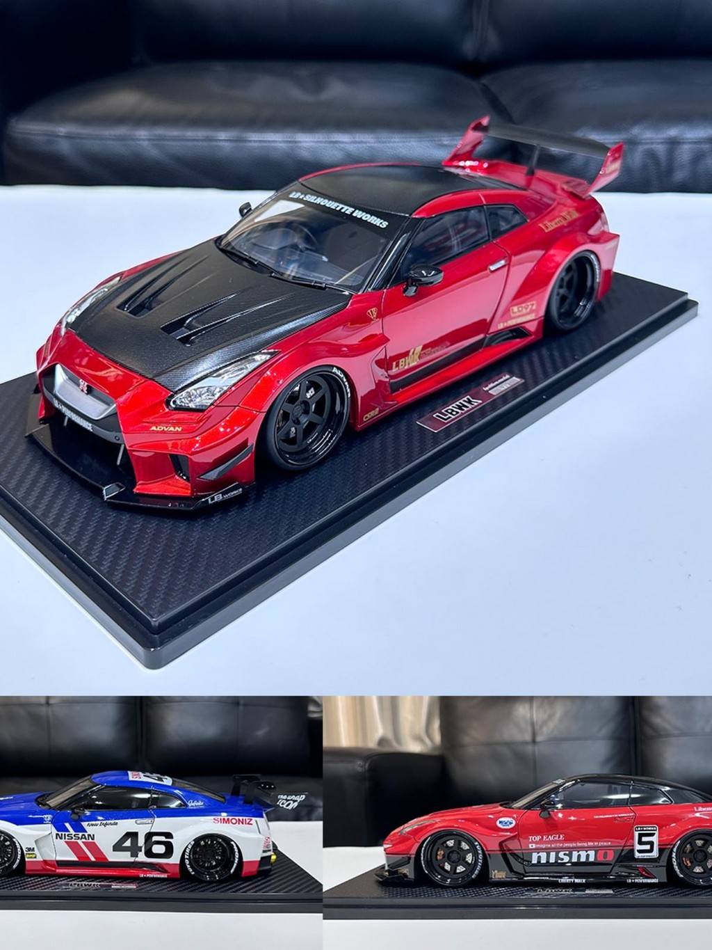 IG 1: 18 Nissan GTR35 LBGTR35 RR LB-Silhouette เรซิ่นรถรุ่น 2360 Out of Print Model