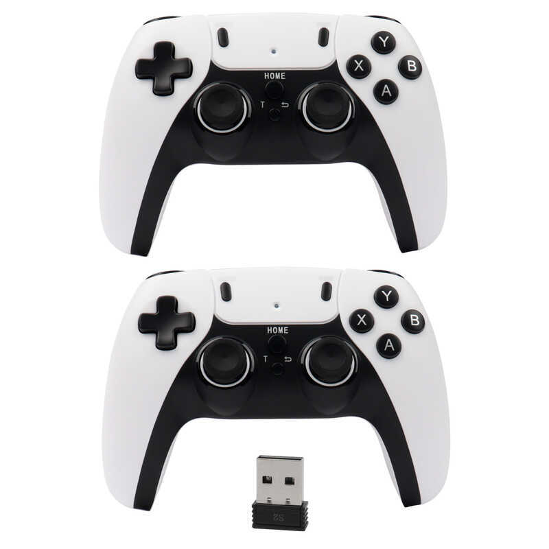Doubles 2.4G Wireless Gamepad One for Two j Computer PC Android Game Box เชี่ยวชาญใน 8 จับ