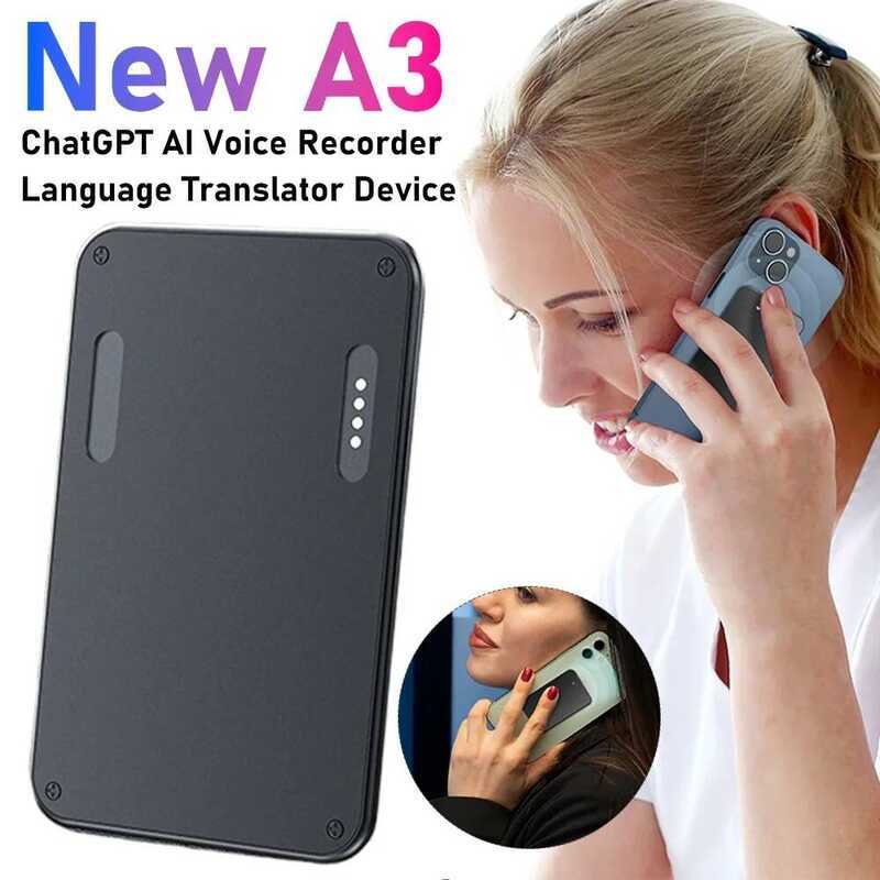 ใหม่ A3 Recorder APP ควบคุม Langge AI ChatGPT Translator Vo เพื่อข้อความ Transcribe สรุปเครื่องบันทึ