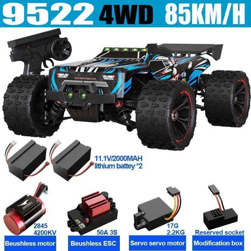 9522PRO 85 กม./ชม.RC Brushless 4WD Off-Road Drift รีโมทคอนโทรลรถ 1:16 Professional Racing Cars SCY95