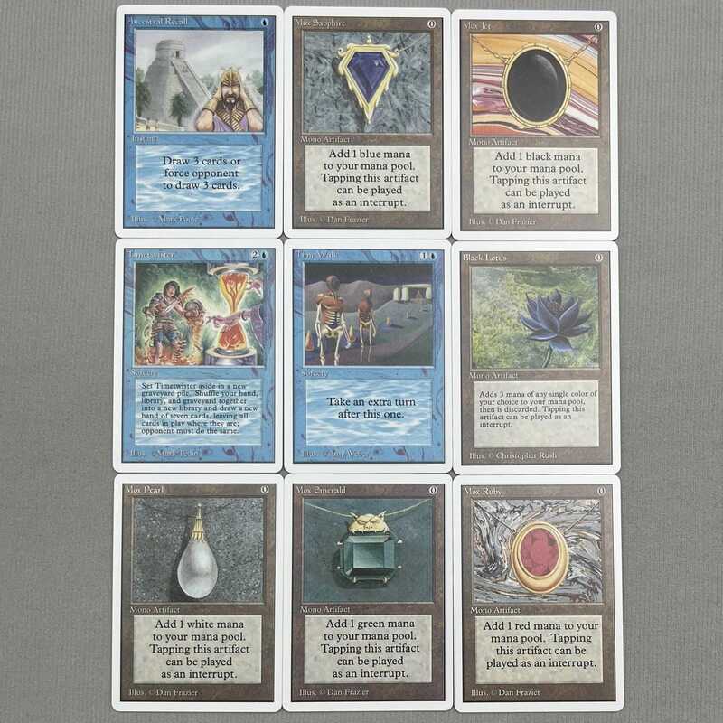 DM Dl Fretch Shock Filter Unstable Guru magical Beta Lands Power 9 Nine Black Core กระดาษ TOP Qlity 