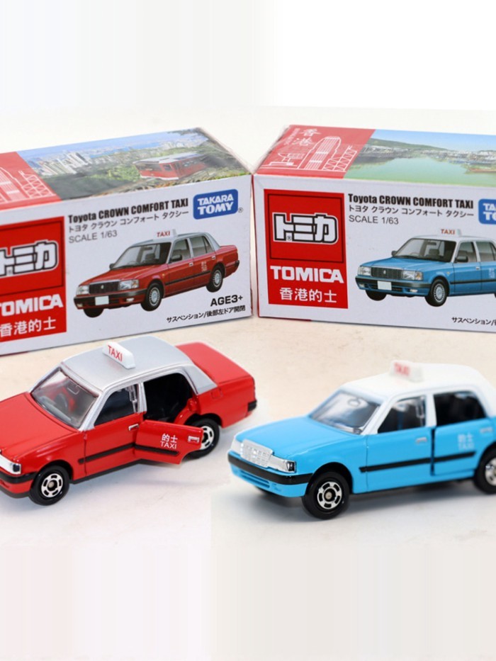 TOMY Domeka Toyota Crown Comfort Strawi Crown โมเดลแท็กซี่ของฮ่องกง รุ่นเอเชีย Out of Print Car Model
