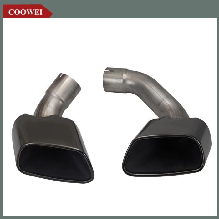 1set Car Modified Muffler Exhaust Pipe Original Model Square Tail Throat For BMW X5 F15 F16 28i Upg