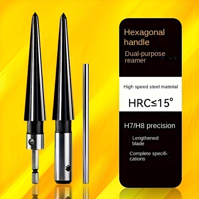 Tapered Hex Reamer,Tapered Reamer,T Handle Taper Reamer, Reamer Tool, Bridge Pin Hole Handheld T Sh