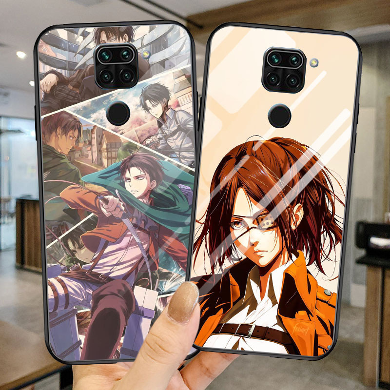 G-2 Attack on Titan เคสกระจกนิรภัยสําหรับ Redmi Note 8 9 8A 9S Pro Max Case