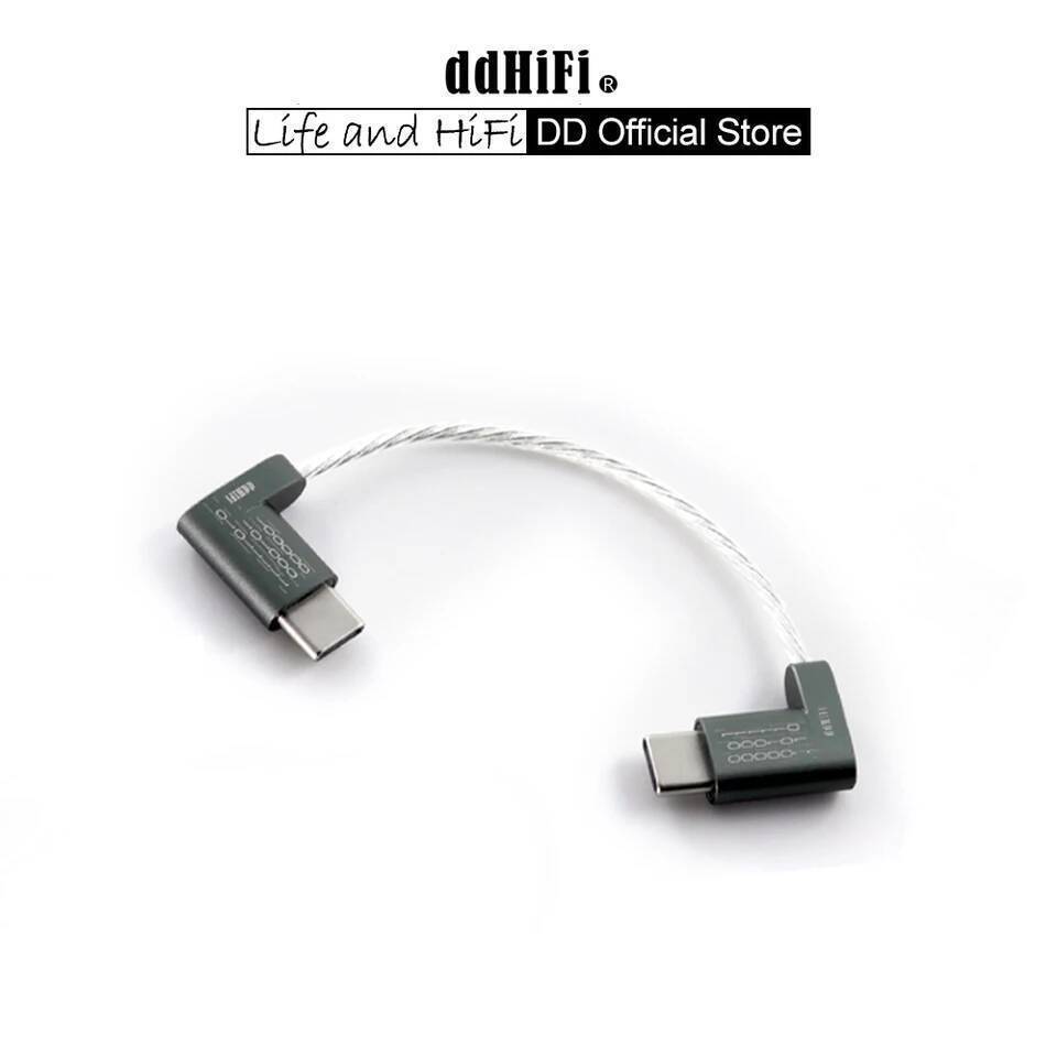 ใหม่ DD ddHiFi TC05L TypeC to TypeC Data Cable (รูปตัว L) เชื่อมต่อตัวถอดรหัส USB-C /เครื่องเล่นเพลง