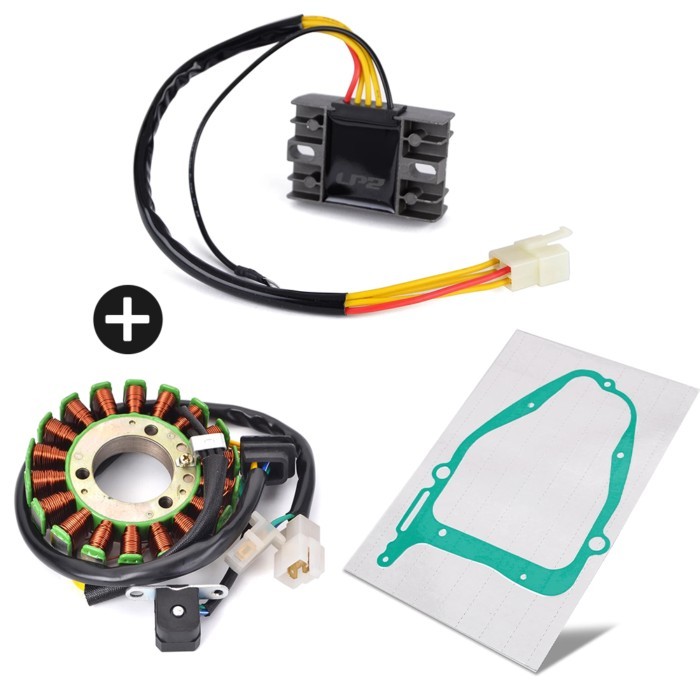 GN 250 250E Stator Coil Regulator Rectifier With Gasket for Suzuki GN250 GN250E 1982 - 1994 1990 19