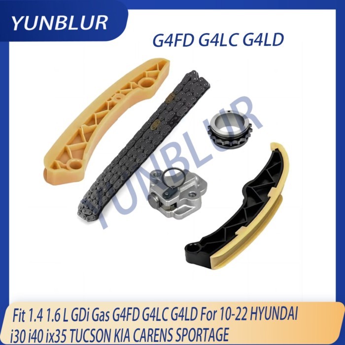 Engine Part Timing Chain Kit Fit 1.4 1.6 L GDi Gas G4FD G4LC G4LD For 10-22 HYUNDAI i30 i40 ix35 TU