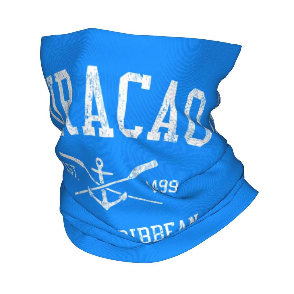 Curpao Crossed Oars Anchor เรือผ้าพันคอคอ Gaiter พิมพ์ Vintage Balaclavas หน้ากากผ้าพันคอแถบคาดศีรษะ