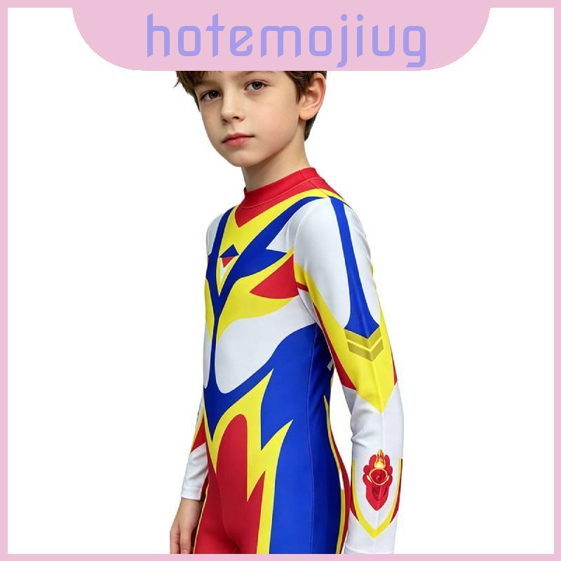 ชุดอุลตร้าแมน Mebius ฮาโลวีนสําหรับเด็กพร้อมผ้าลาเท็กซ์และหน้ากาก