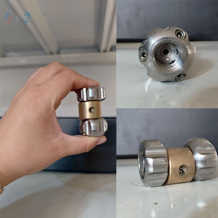 Stainless Steel V-Hammer Rotopuls Vibration Nozzles 3/8" 1/4" Jetter Sewer Dredging Nozzle Driver H