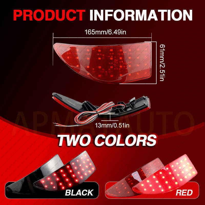 ไฟสะท้อนแสงกันชนหลังแบบ LED สำหรับ Lexus Is250 Is350 Is220d Is200d ปี 2006-2013 ไฟสัญญาณท้ายและไฟเบ