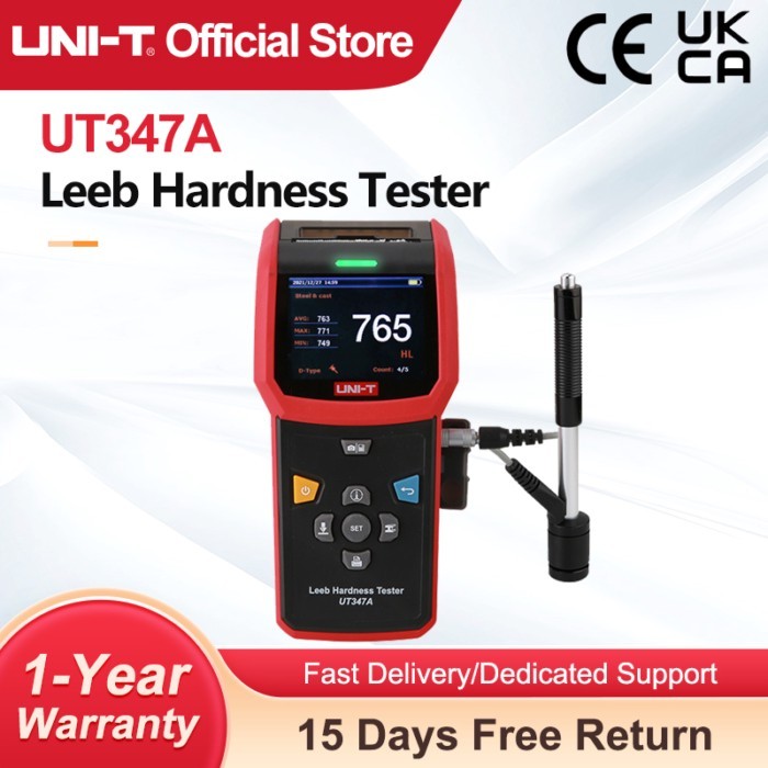 UNI-T UT347A Leeb Hardness Tester 640×480 pixels Camera Portable High Precision Hardness Testing Th