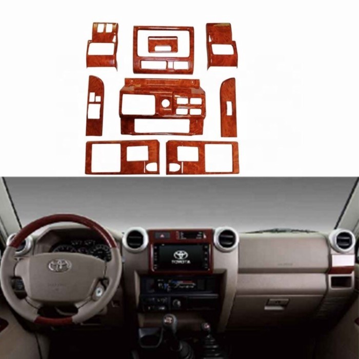 LC70 Dashboard Wooden Panel for  LC76 Toyota Land Cruiser LC70 Accessories FJ70  LC76 LC79 FJ70 FJ7