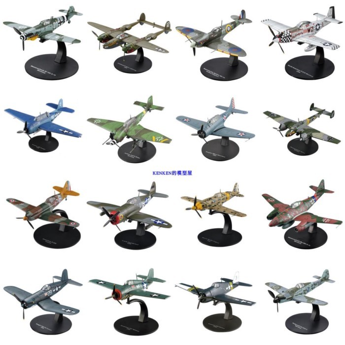 DeAGOSTINI Masterpiece Aircraft 1/72 Fighter Attack Aircraft Bomber สําเร็จรูปรุ่นโลหะผสมชนิดบรรจุกล