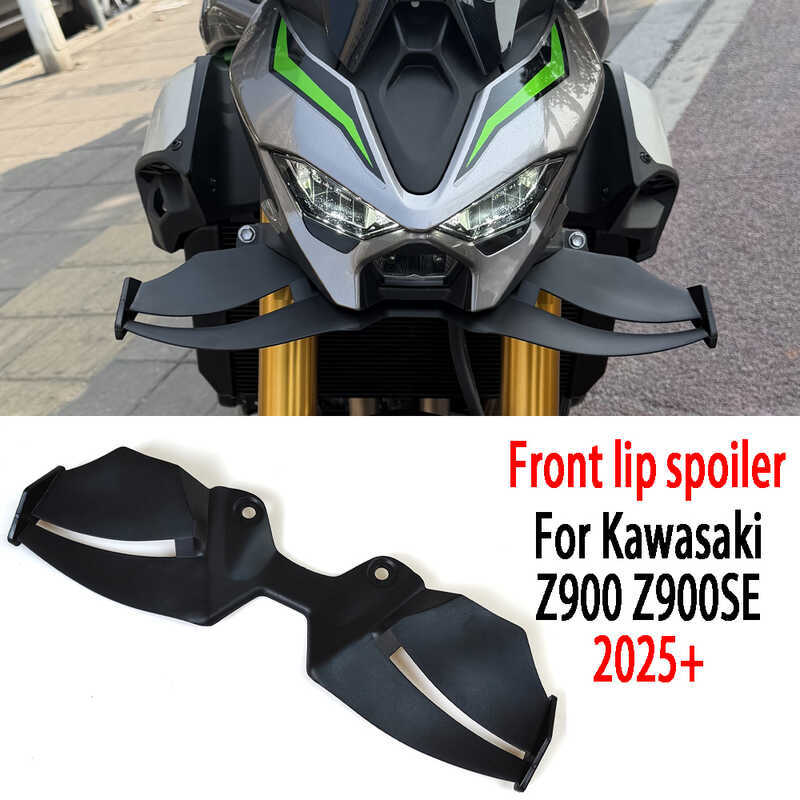 Kawasaki สำหรับ Z900 Z900se ปี 2025+ ครอบปีกขอบหน้าแฟริ่ง แฟริ่งสปอยเลอร์แอโรไดนามิก ไฟหน้า +