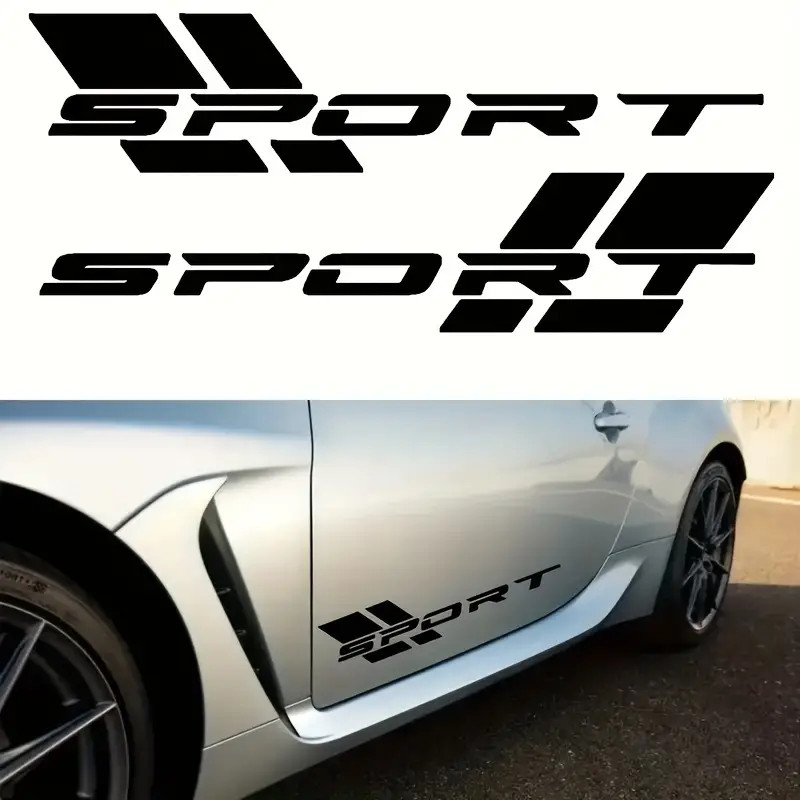 2pcs แฟชั่นกีฬาไวนิลรถ Decals Self-กาวสติกเกอร์สําหรับ Auto Windows และ Body สติกเกอร์ที่ถอดออกได้สําหรับรถยนต์ SUV Decor Die Cut