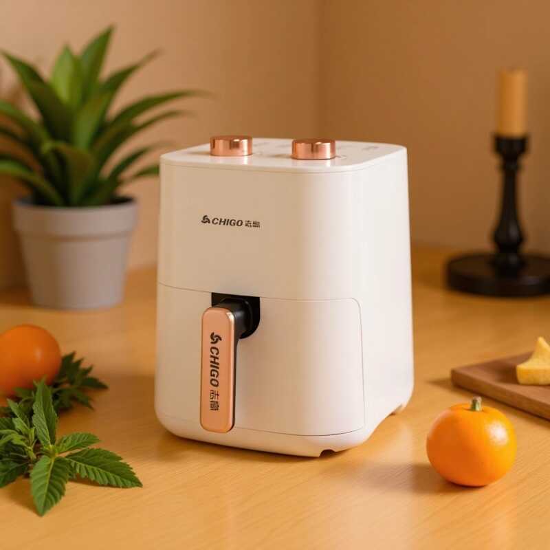 C hig o/Zhigao Air Fryer 2 0 4 Less Oil Healthy Household Knob เตาอบไฟฟ้าควบคุมอุณหภูมิอัจฉริยะไม่มี