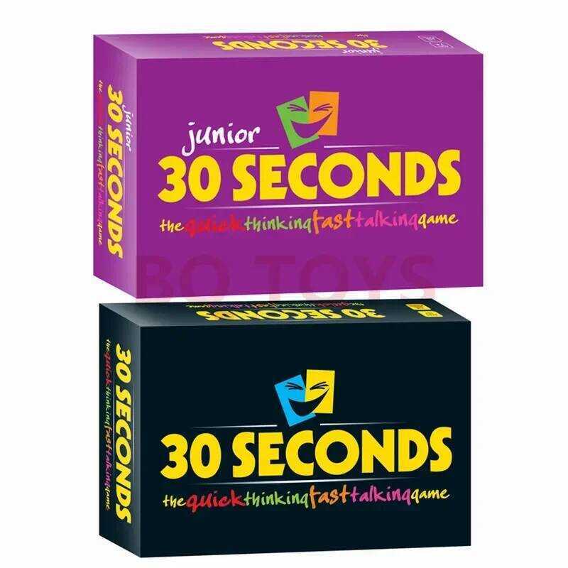 เกมกระดานปาร์ตี้ Crazy Seconds Card Thing ภาษาอังกฤษ 30 เกม SECONDS