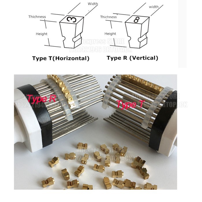 Alphabet Letter Font Ink Wheel Coding Machine Word Granule Set 2*3.5*6.8 3*3.5*6.8 MY-380F Coding L
