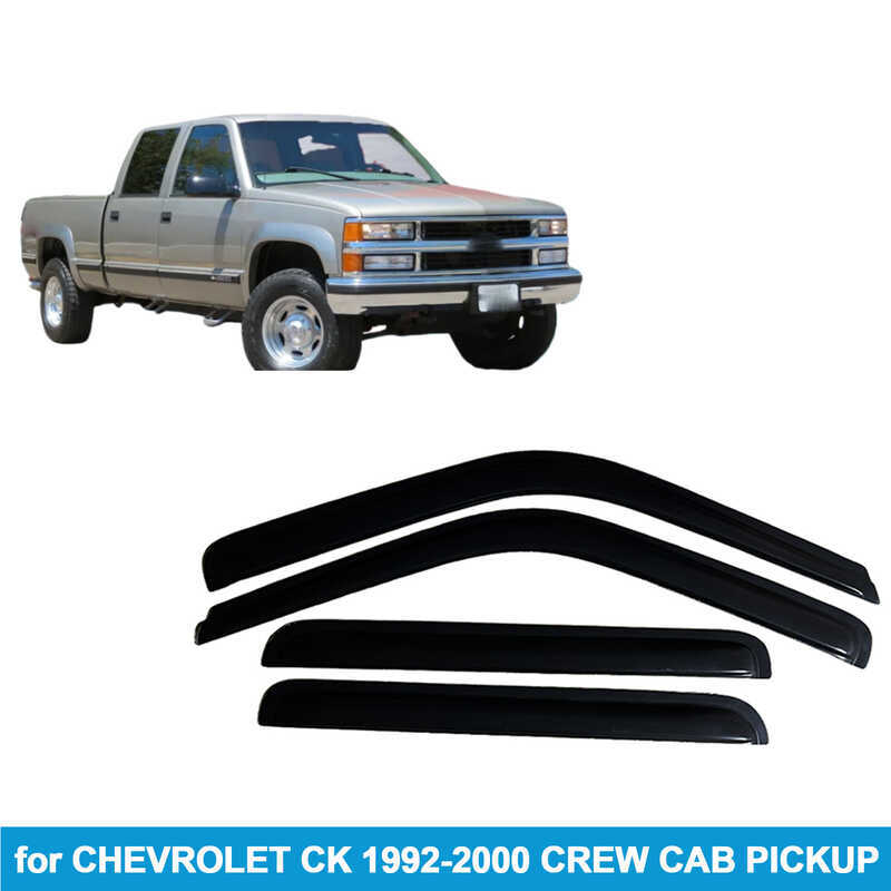 เหมาะสําหรับ CHEVROLET CHEVROLET CK 1992-20 CREW CAB Rain Block Side Window Deflector Rain