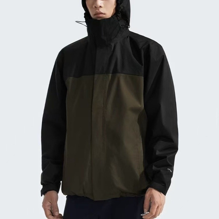 เสื้อกันลมฤดูใบไม้ผลิและฤดูใบไม้ร่วง TNF เสื้อแจ็คเก็ตกันลม Hooded Coat North Face ปักแจ็คเก็ตกลางแจ