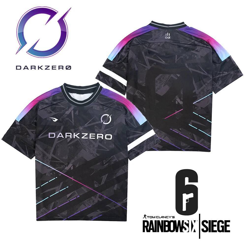 Rainbow Six Esports Professional ทีม DarkZero Club 2025 Jersey R6 Apex เกมที่กําหนดเองการฝึกอบรมเครื