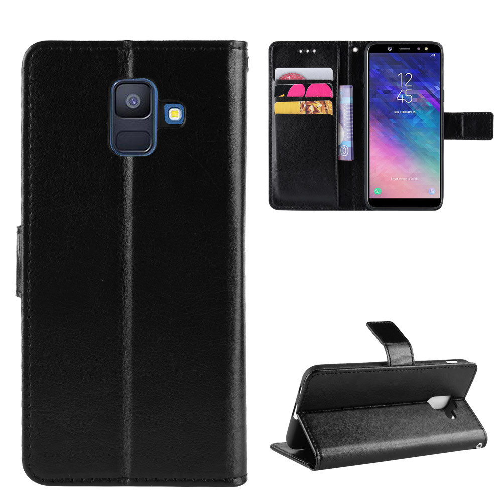กระเป๋าสตางค์หนังสําหรับ Samsung Galaxy J4 J6 Plus J2 Core M51 M52 M53 M54 M55 M56 Flip Card Slot เค
