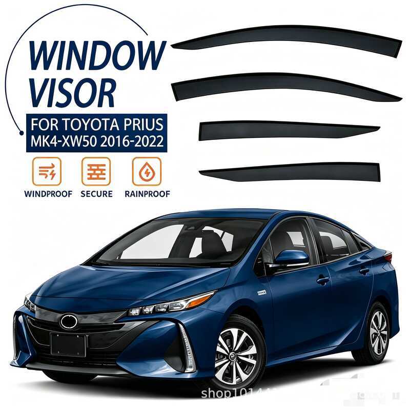 เหมาะสําหรับ Pros XW50 กันฝนคิ้วกันฝน PRIUS XW50 16-22 ที่บังแดดหน้าต่าง
