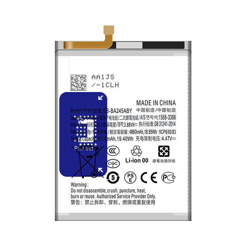 แบตเตอรี่ Eb-Ba245aby 5000Mah ใหม่เอี่ยมสำหรับ Galaxy A24 4G รุ่น Sm-A245f Sm-A245f/Dssm-A245f/Dsn