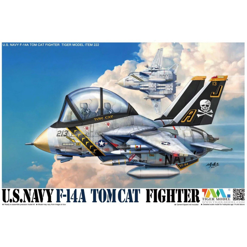 Tiger Model 222 U.S.Navy F-14A Tomcat Fighter Q Version model kit