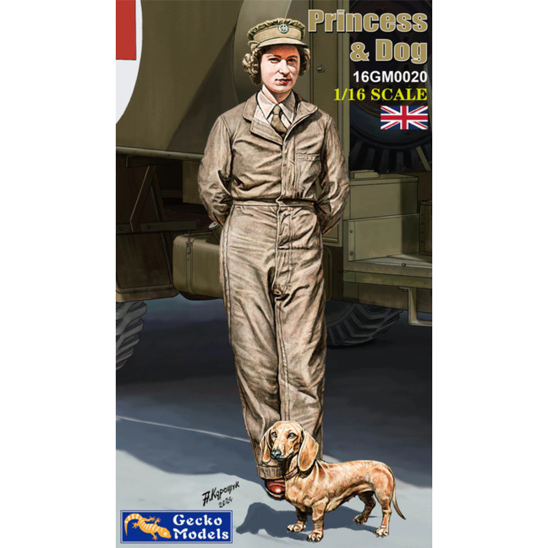 Gecko Models 16GM0020 Princess & Dog 1/16 Figure