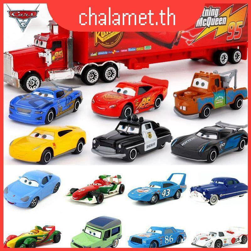 Pixar Cars 2 & 3 McQueen Racing Family รถเหล็กของเล่น 1:55 ของขวัญสําหรับเด็กหลวม