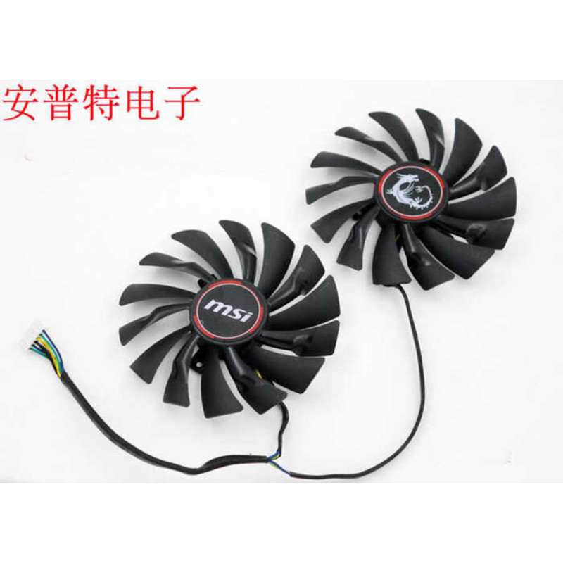 MSI GTX980Ti/960/950 R9 390X/R9 390/R9 380GAMING กราฟิกการ์ดพัดลมระบายความร้อน